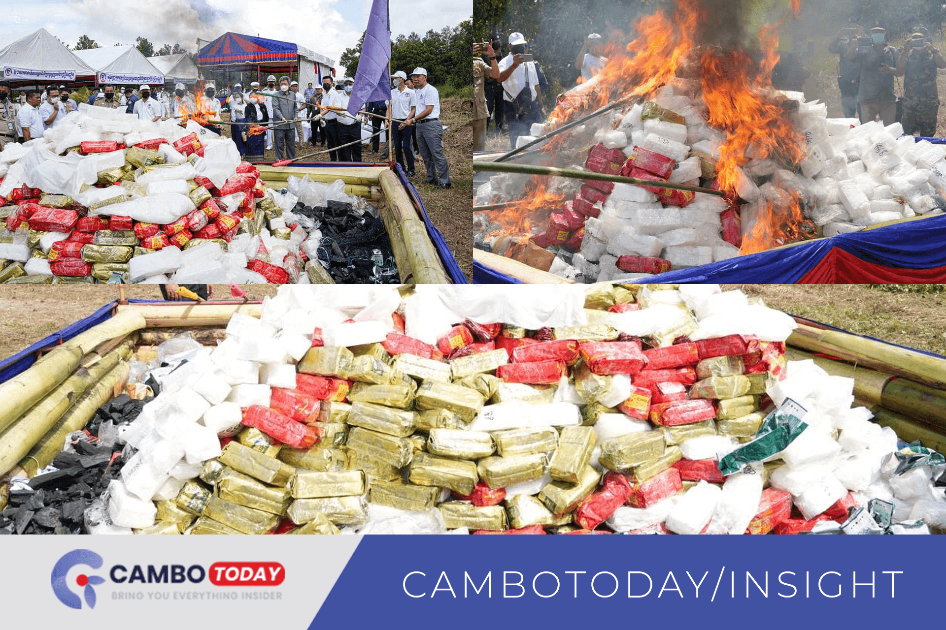 Cambodia Destroys Over Two Tonnes Of Seized Illegal Drugs CAMBOTODAY 